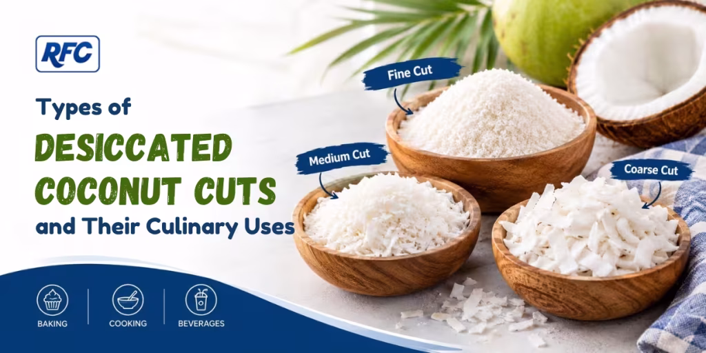 Desiccated Coconut Cuts and Uses